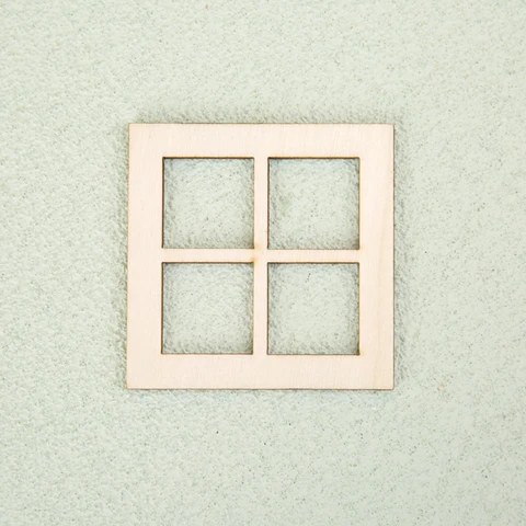 4 шт. Миниатюрные деревянные окна для кукольного домика perfeclan 1/12