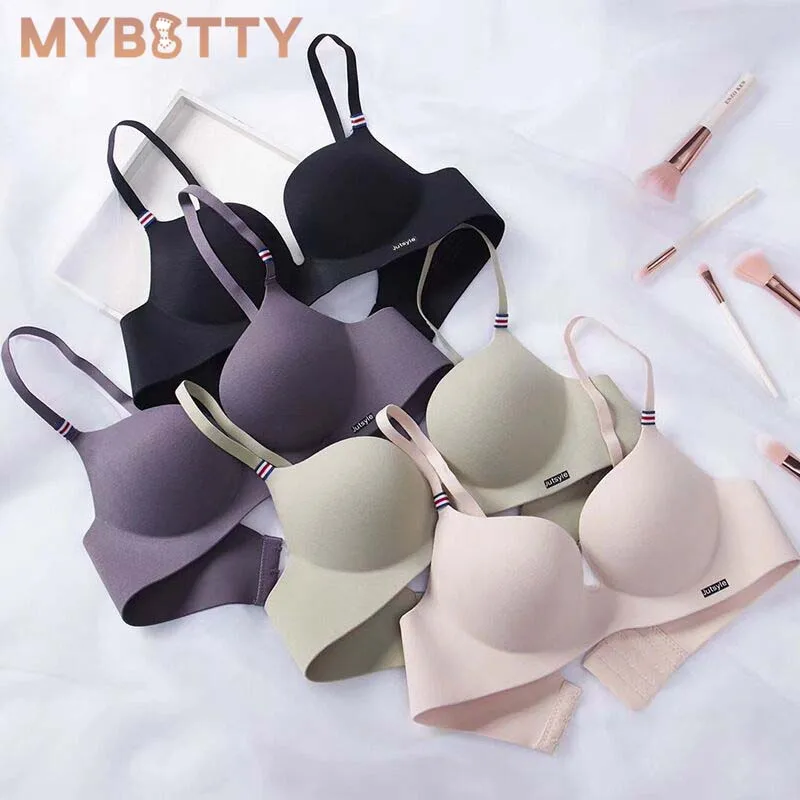 

MYBOTTY женский бюстгальтер модный Британский сексуальный мягкий без стального кольца нижнее белье удобный дышащий бесшовный Женский бюстгал...