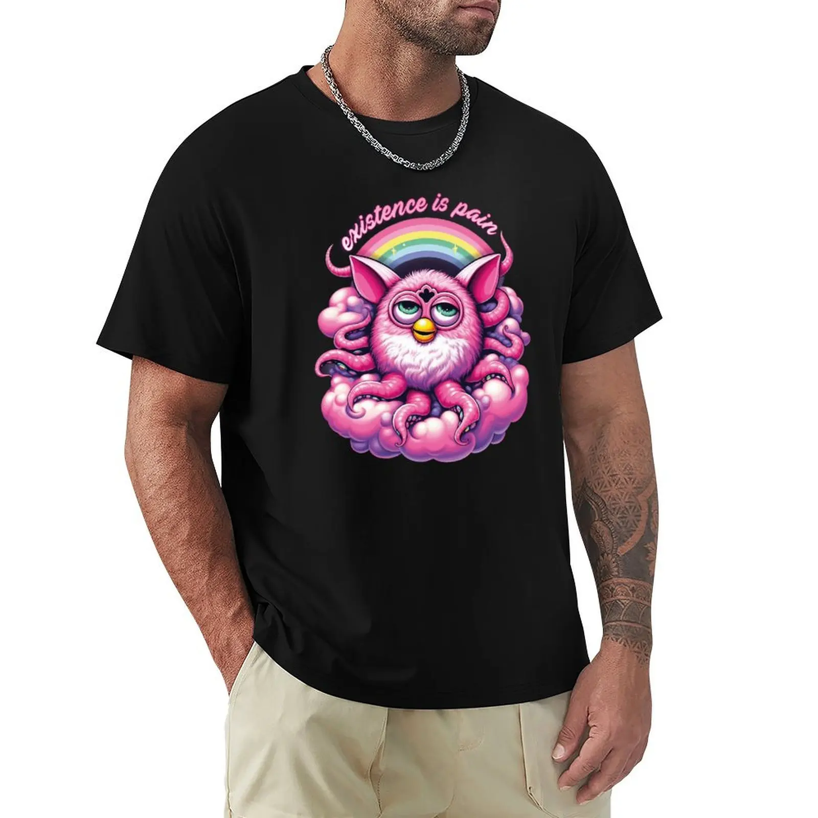 Футболка Existence is Pain Octofurb футболка с аниме изображением принца для мальчиков