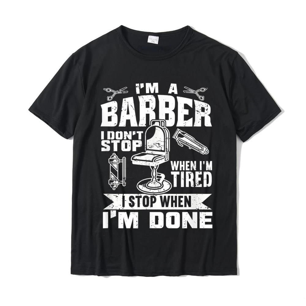 

I'm A Barber Gift Hot Print Letters Short Sleeve T-shirt Wholesale Women Unisex