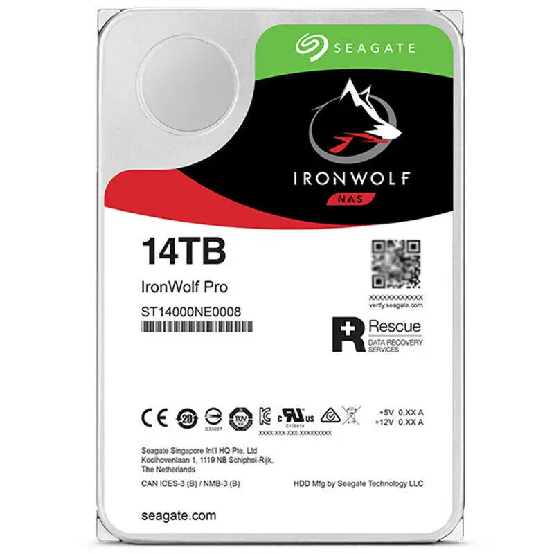 

Жесткий диск для Seagate IronWolf ST14000NE0008 14 ТБ 7200 об/мин 3,5 SATA NAS HDD гарантия Новинка