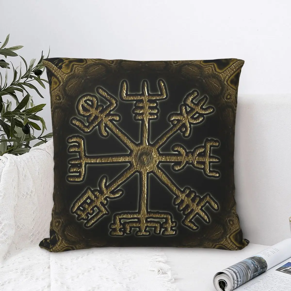 

Vegvisir Compass (2) Throw Pillow Case Vikings Viking Short Plus Cushion Covers Home Sofa Chair Decorative Backpack
