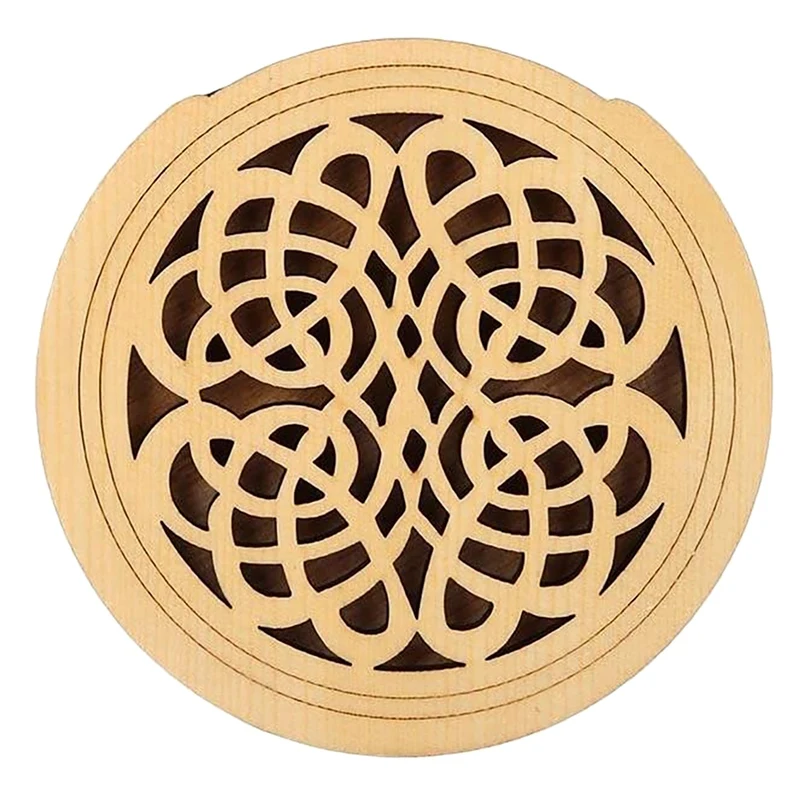 

Guitar Soundhole Wooden Sound Hole Cover Block Feedback Buffer For EQ Acoustic Folk Guitars Pickup