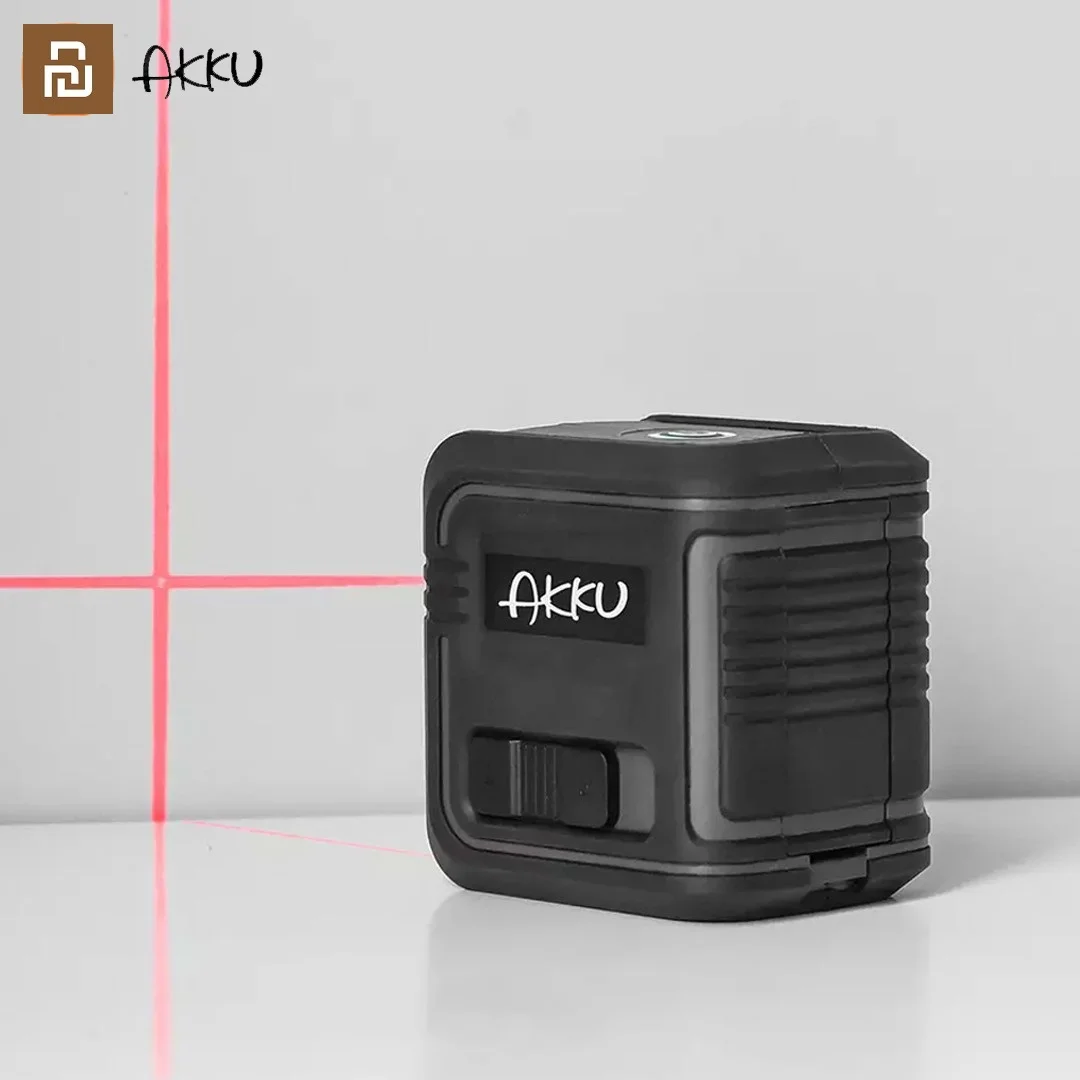 

New Youpin AKKU Laser Level Self-Leveling 360 Horizontal Vertical Cross Super Powerful Red Infrared Laser for Smart Home