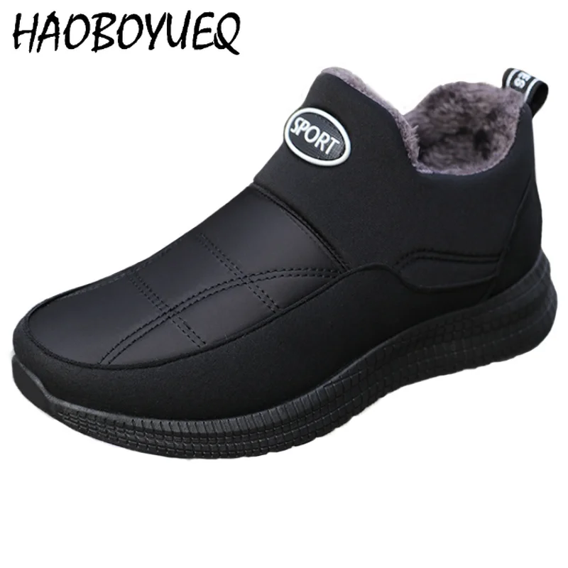 

Men Winter Keep Warm Snow Boots Driving Moccasins Loafers Couple Comfortable Plush Cotton Outdoor Botas Sneaker Shoes Footwear