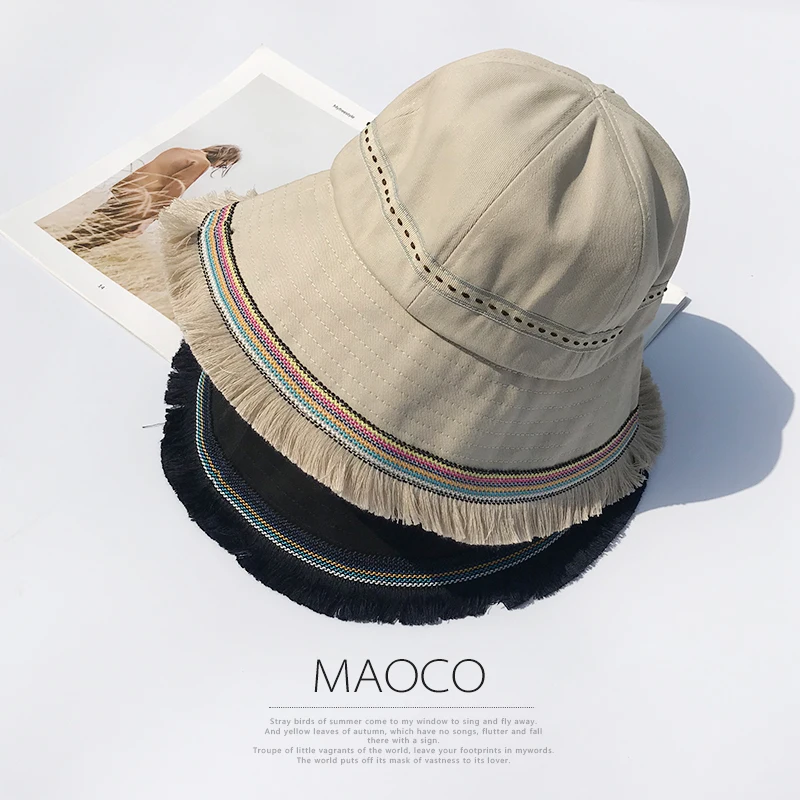 Рыбацкая шляпа женская японская модная художественная универсальная для