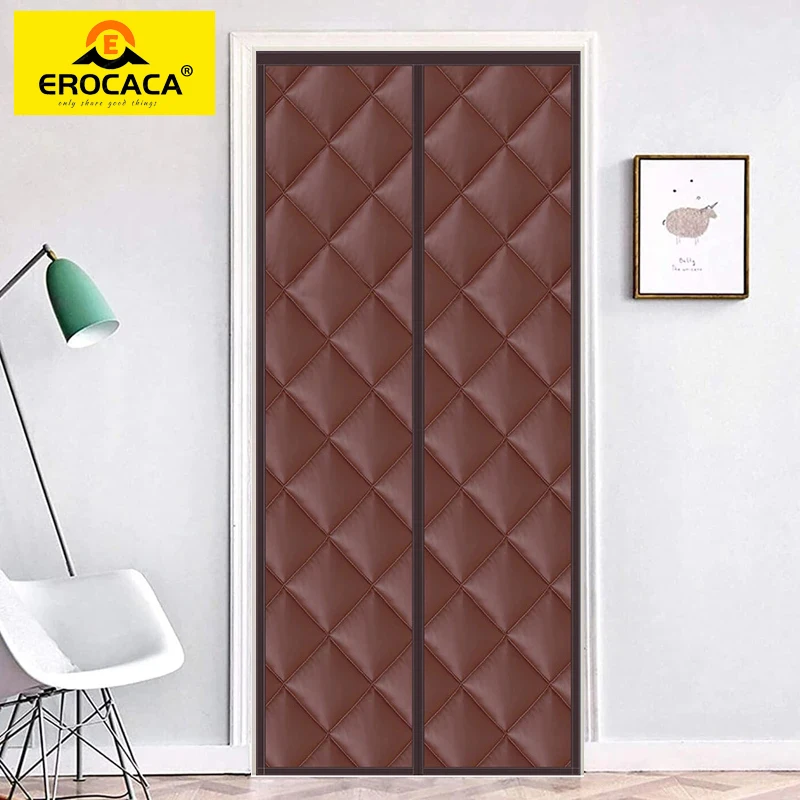 

EROCACA Магнитная теплоизолированная зимняя дверная занавеска штормовая оконная занавеска экран дверь погодозащищенная снижение шума