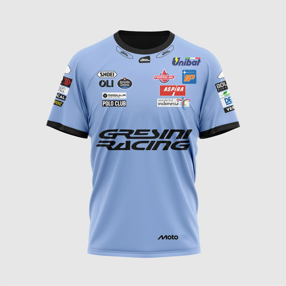 BK8 Gresini Racing Jersey 2025ermin Aldeguer Alex Marquez Спортивная футболка Мужская новая летняя женская