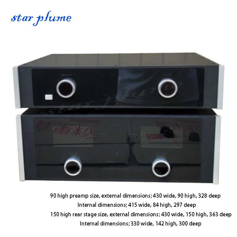 (430*150*363 мм McIntosh цельноалюминиевый корпус усилитель мощности шасси предусилитель