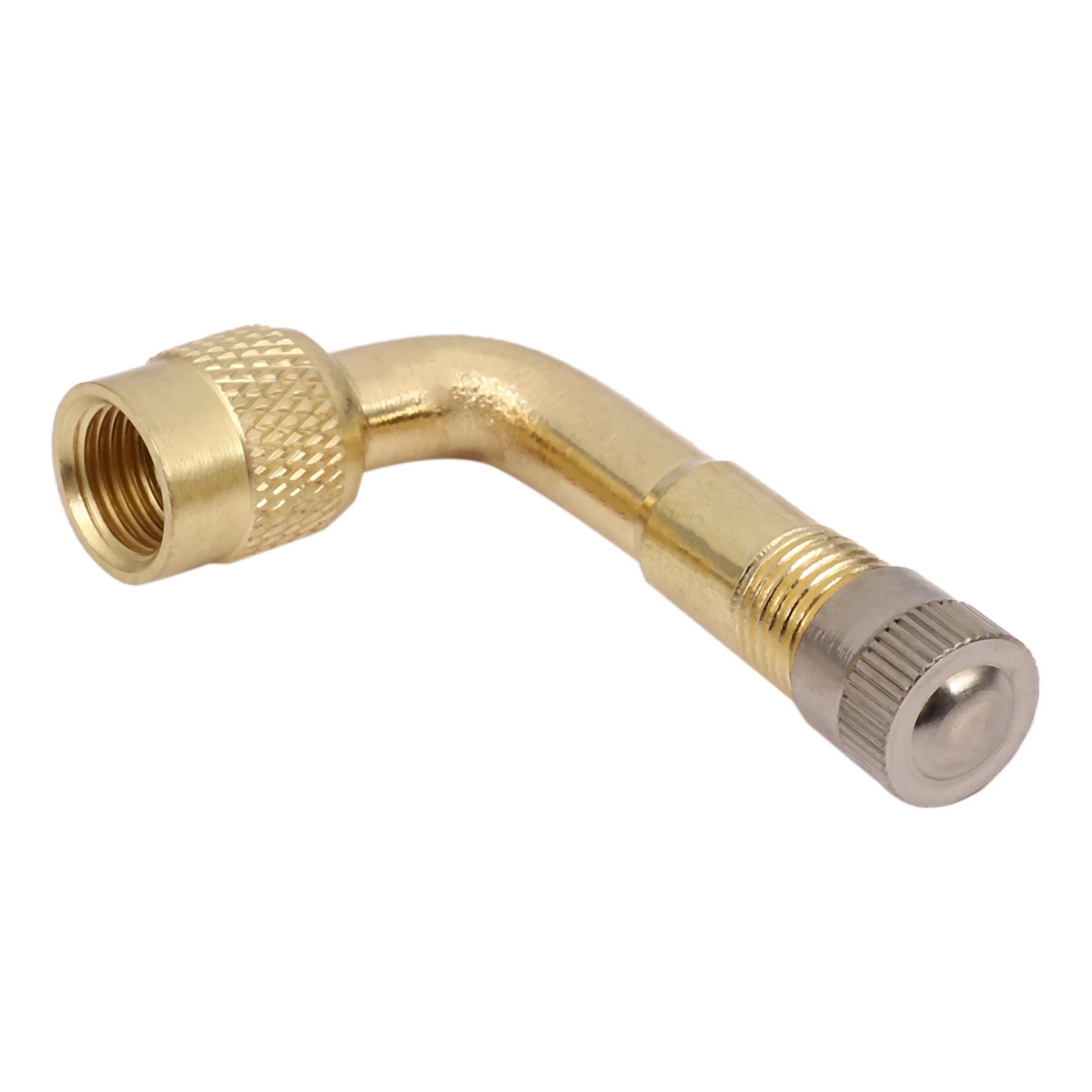 

2 pcs Valve Extension Valve Tire Brass 90 Degree Universal for Truck Car Motorcycle