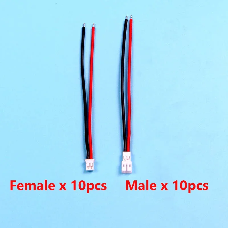 

10 пар PH2.0 2P силиконовый кабель штекер гнездо провод супер мягкий 22AWG 10 см для DIY RC Lipo батарея автомобиль Лодка Дрон самолет