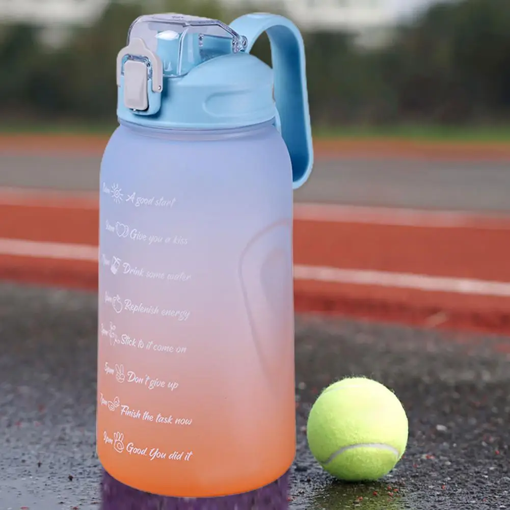 

Straw Bottle Excellent Large Capacity Leak-proof Fitness Sports Outdoor Water Bottle Office Supplies