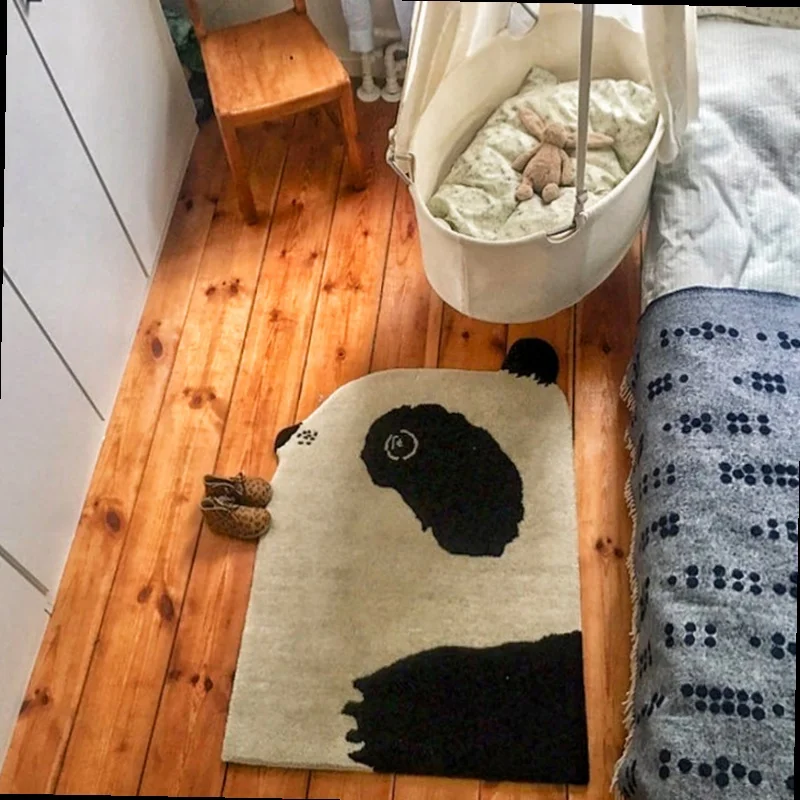 

Лучшая модная мультяшная панда Специальный домашний декор Детская комната ковер из полиэстера симпатичная Роскошная комната минимализм IG ...