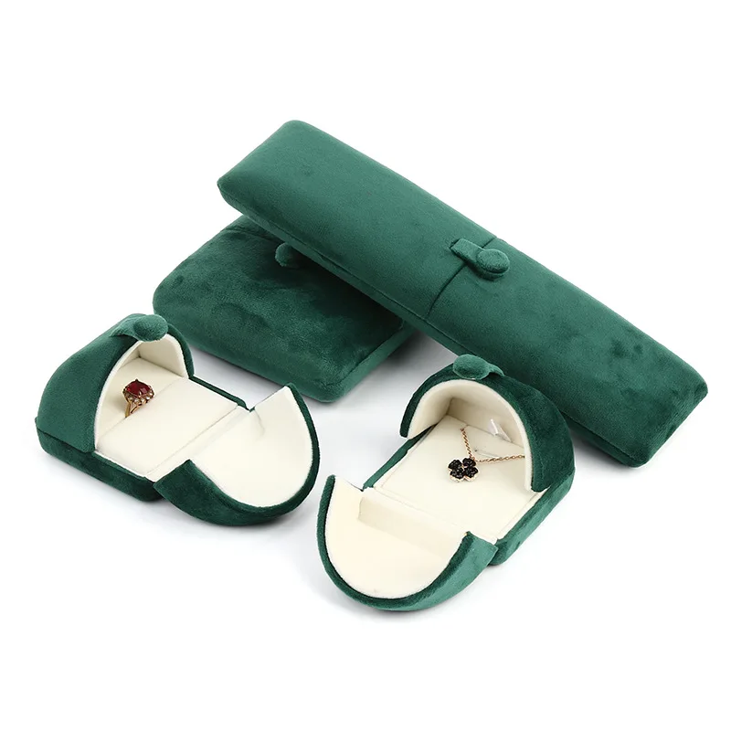 

Fashish Velvet Ring Box Snap Button Jewelry Box Earring Box Bracelet Box Pearl Necklace Gift Object box