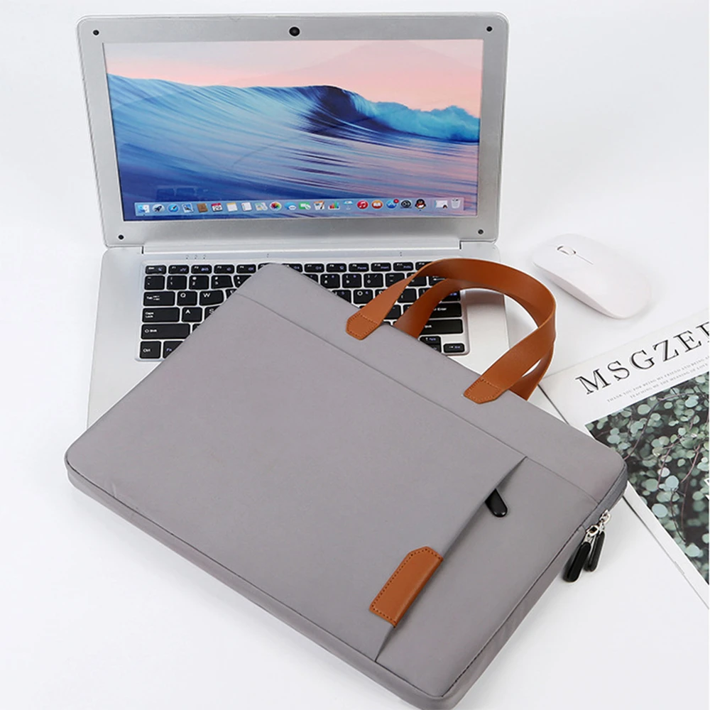 Купи Bag For Macbook Air Pro 13 14 15 15.6 Inch HP Notebook Bag Fashion Women 2021 New Handbag Laptop Sleeve Case за 946 рублей в магазине AliExpress