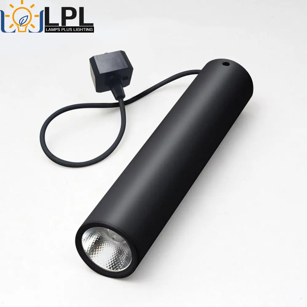 

Трековый светильник, алюминиевая Подвесная лампа на рельсах, 12 Вт, лампа для кухни, лофта, столовой, ресторана