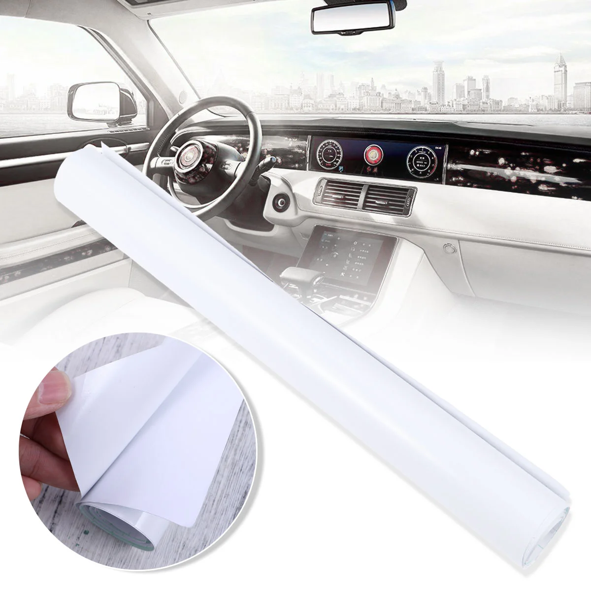 

Glossy Car Wrap Foil Sticker Universal Car Stickers, Colorful Car Stickers and Decals Roll for Men, Suitable for Cars