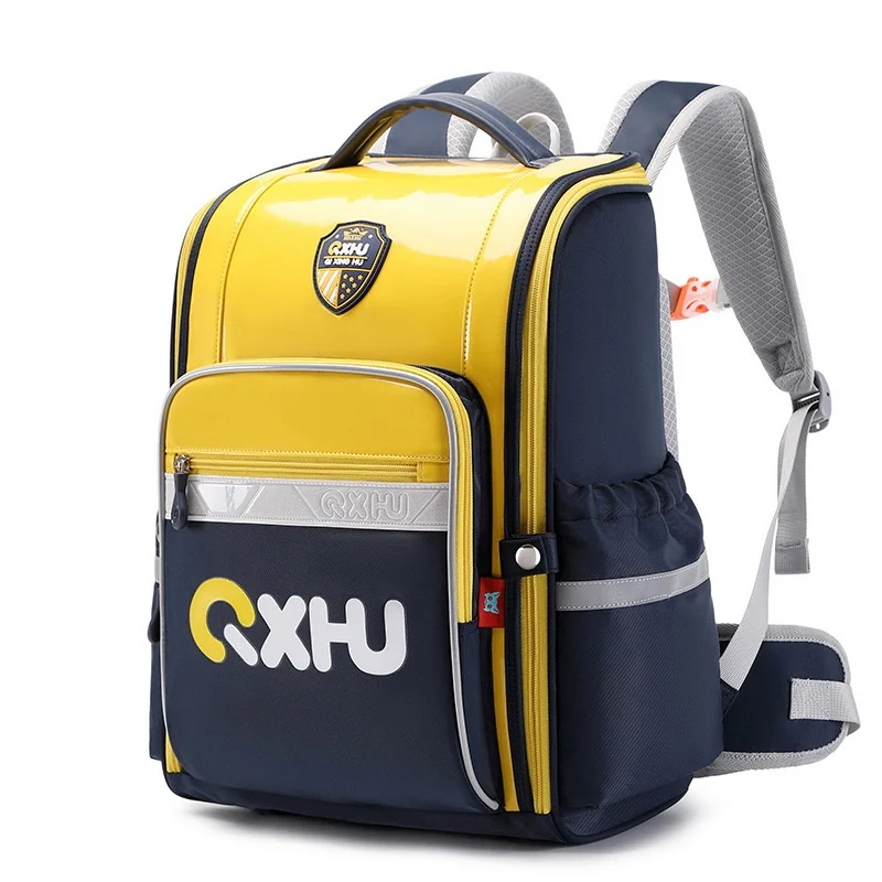 British Style Children Students Space Panelled Backpacks New Primary Girl Boy Simple Schoolbags for Grade 3-6  Kids Fashion Bags