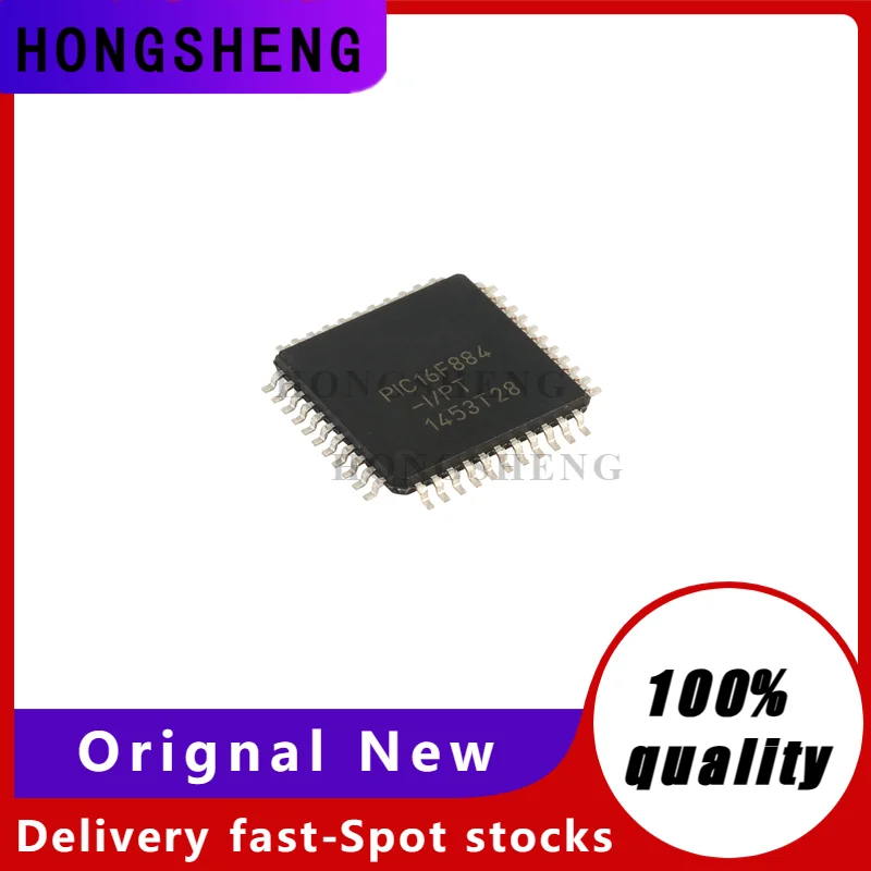 

2-10pcs/lot PIC16F884-I/PT PIC16F884 Packaged TQFP-44 microcontroller chip can be burned instead