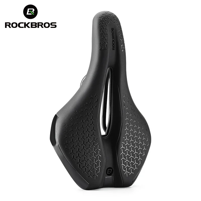 Фото Велосипедное седло ROCKBROS: дышащее, полое, для MTB и шоссейных велосипедов, амортизирующее, легкое, из премиальной искусственной кожи с нескользящей поверхностью №3