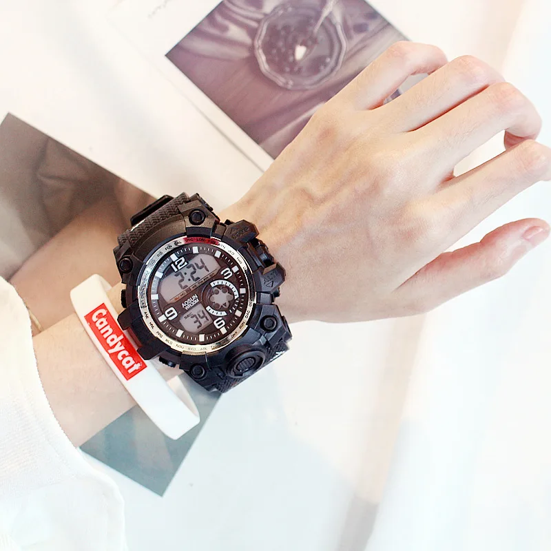 Многофункциональные камуфляжные электронные часы для девочек и учащихся