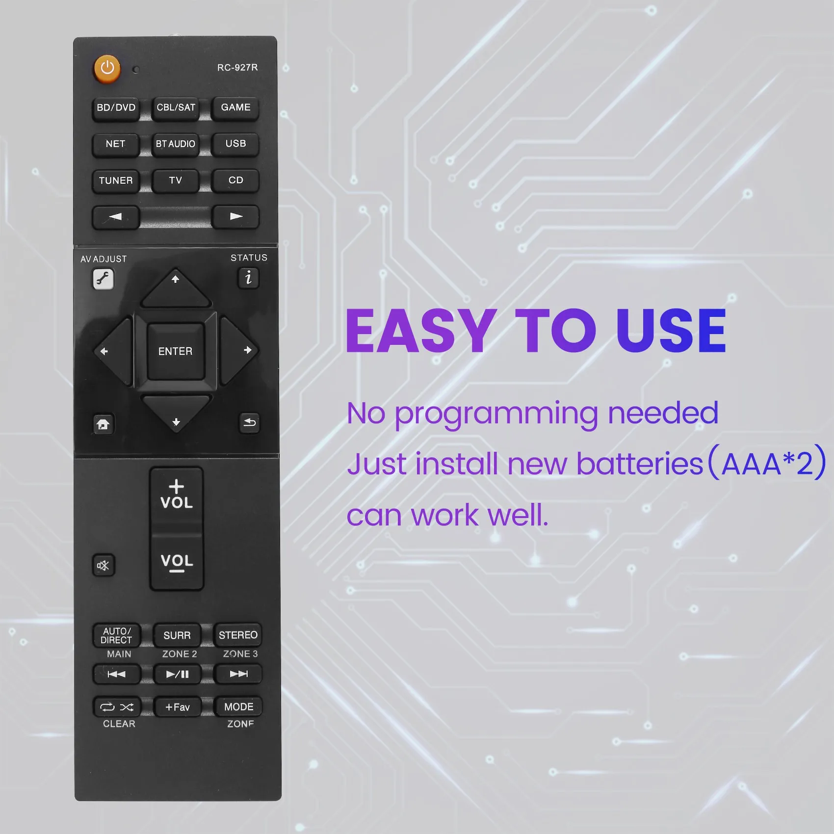 Запасной пульт дистанционного управления для Pioneer RC-927R AV усилитель плеера