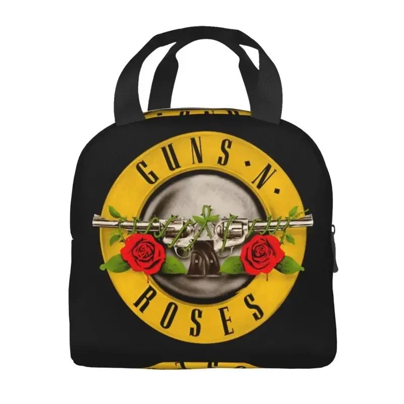 Изолированный Ланч-бокс Guns N Roses с логотипом для улицы пикника тяжелый