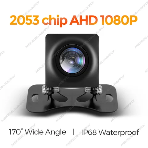 MEKEDE AHD 1080P Автомобильная универсальная камера заднего вида с углом обзора 170 ° Автомобильная камера заднего хода Проводная камера IP68 Водонепроницаемое ночное зрение