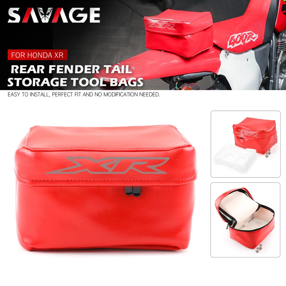 XR Rear Fender Tool Bag Luggage For HONDA XR 200/230/250/400