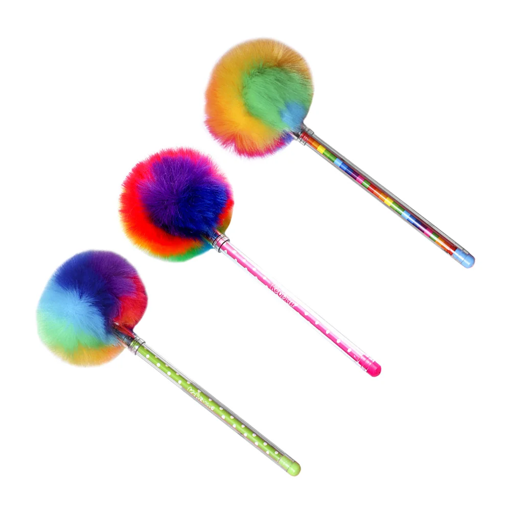 

3pcs Adorable Pens Girls Writing Pen Ball-point Pen Signature Pen Student Stationery