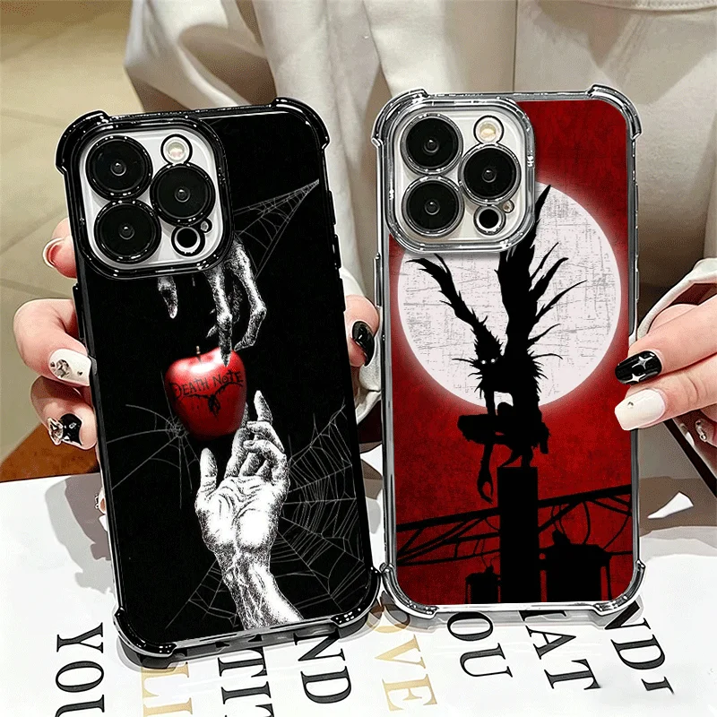 Фото Чехол для телефона N-Notes D-Deaths Anime Ryuk с покрытием для iPhone 16 17 Pro Max Air 17E 16E 14 15 Plus 12 13 11, противоударный защитный чехол №1