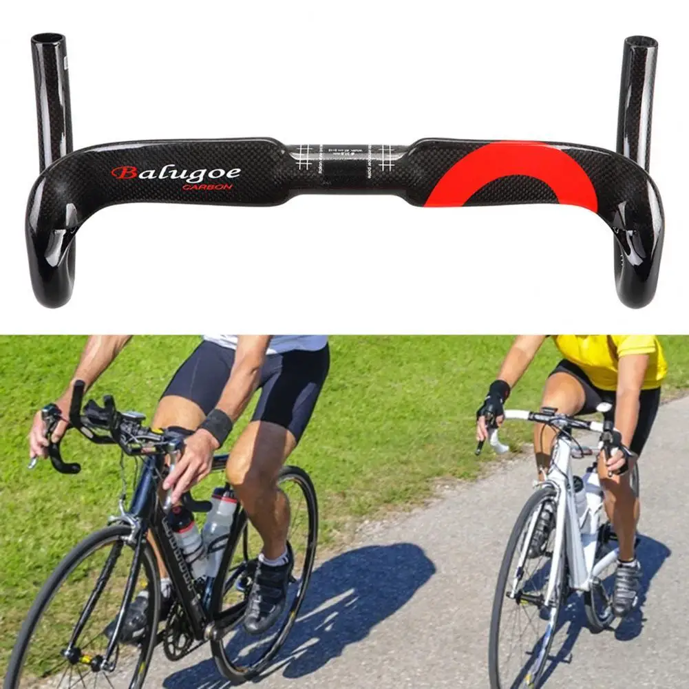 

Bicycle Handlebar Carbon Fiber Drop Handlebar Hard Texture Strong Bicycle Handle Bent Bar Bike Part