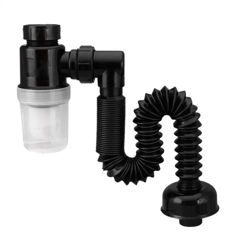 

Flexible Sink Drain Pipe Retractable Deodorant Sewer Drainage Water Hose Wash Basin Drainer Bathroom Kitchen Accessories
