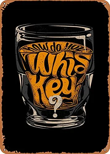 

Whiskey Lover Quote Vintage Look Metal Sign Art Prints Retro Gift 8x12 Inch