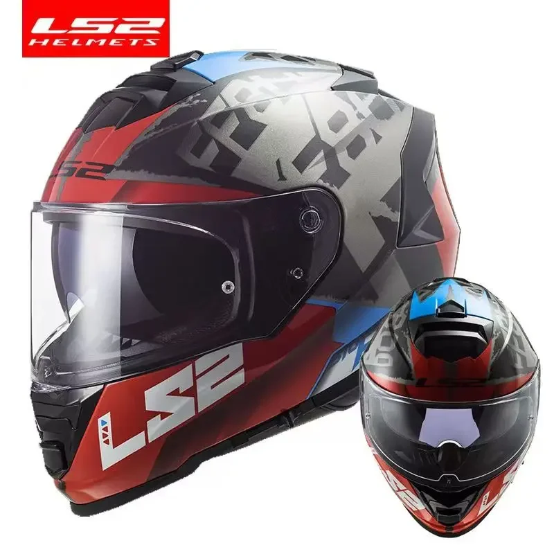 Новый мотоциклетный шлем LS2 FF800 с двойной линзой гоночный внедорожный Cascos Para Moto Men