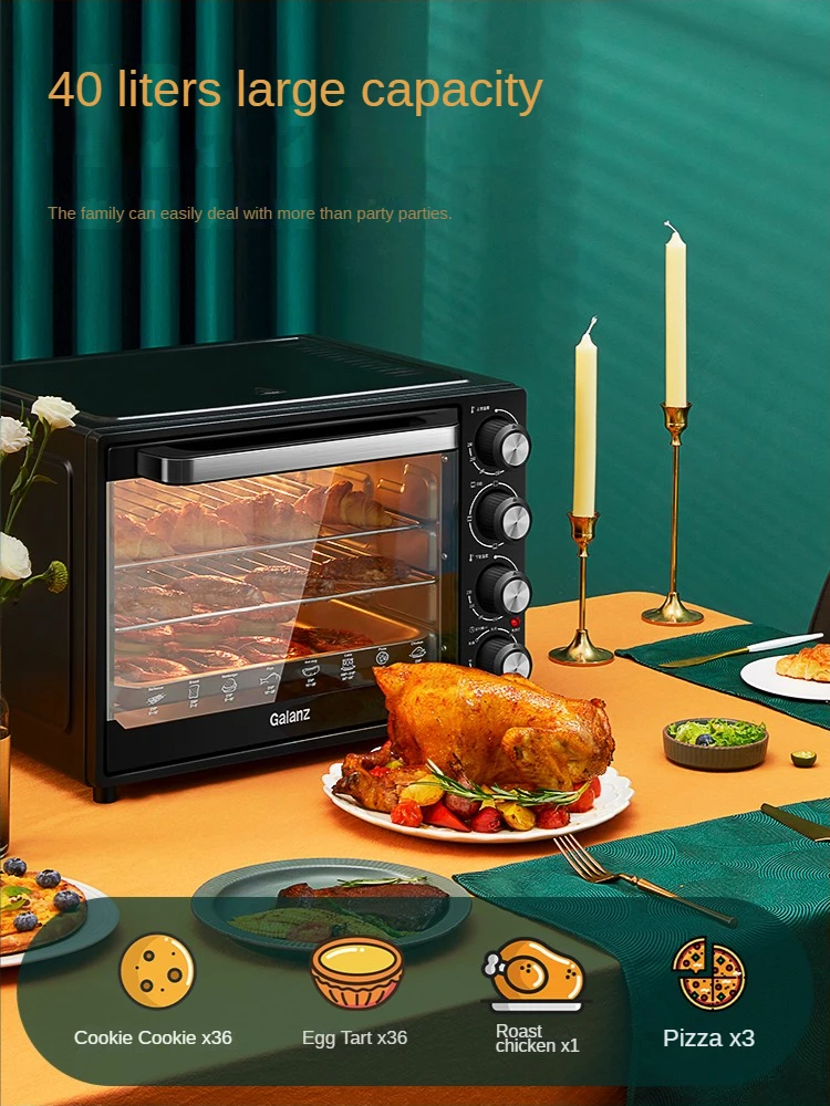 

Pizza Oven Galanz 40L Electric Oven Pizza Home Baking Mini Automatic Multi-Function Large Capacity духовк Free Shipping