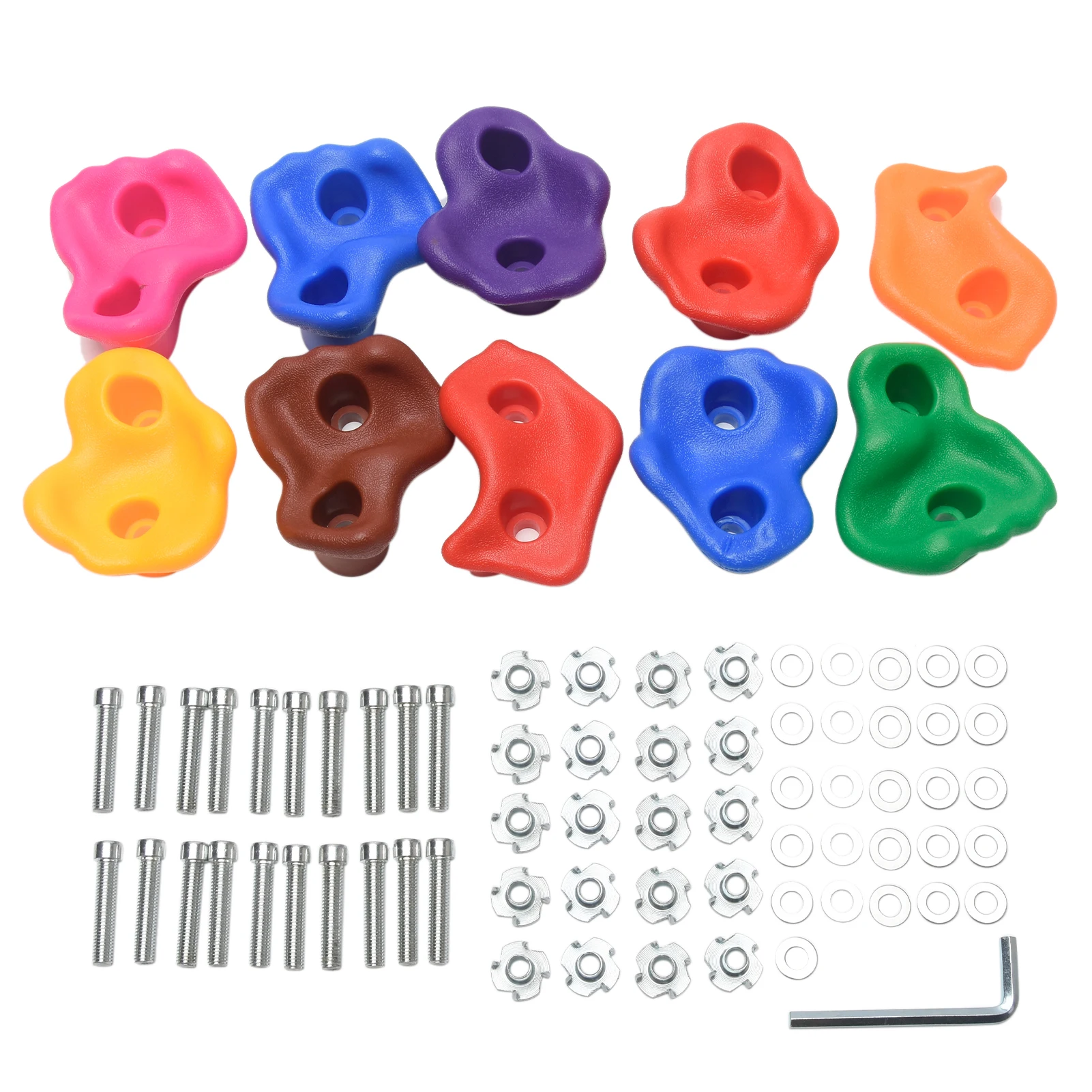 

Playground Hand Feet Holds With Screws Grip Small For Kids Plastic Indoor Outdoor Climbing Rock Set Children Wall Stones Toys