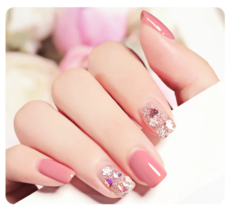 nail gel polish Double bottle Nail Polish Pink Blue Shining Glittering Art Quick Dry Long Lasting Decoratio |