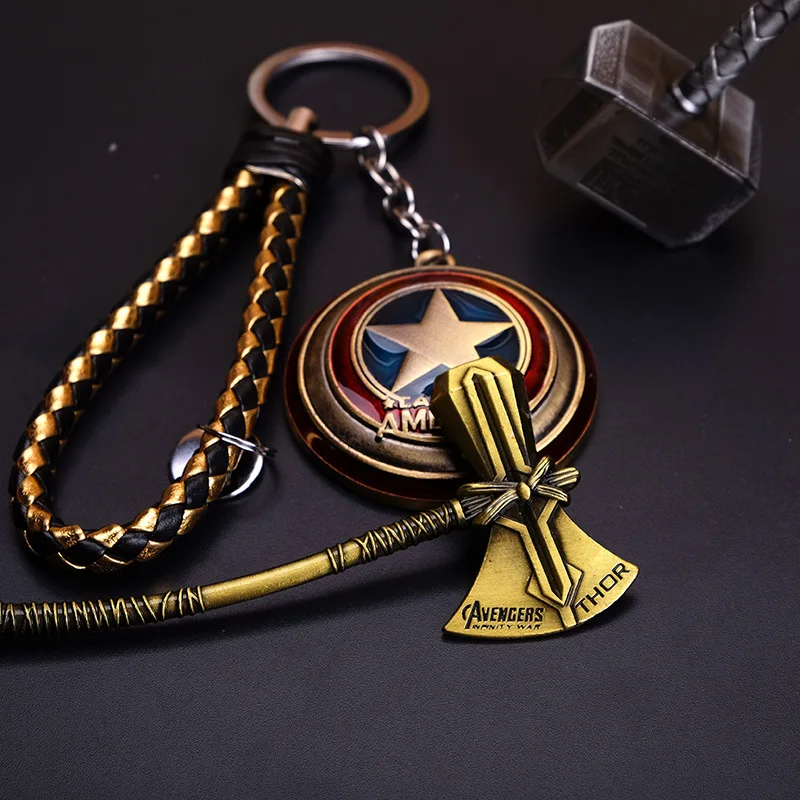 Брелки Marvel Мстители Человек-паук железный человек Тано Тор Капитан Америка