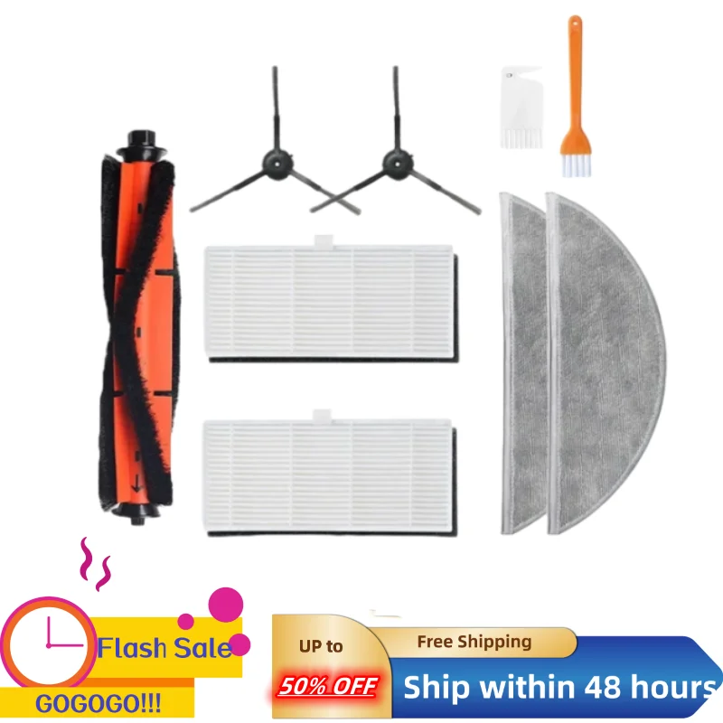 

For XiaoMi Lydsto R1 / R1A / R1 Pro / S1 Robot Vacuums Replacement Spare Part Main Side Brush Hepa Filter Mop Pad Dust Bag