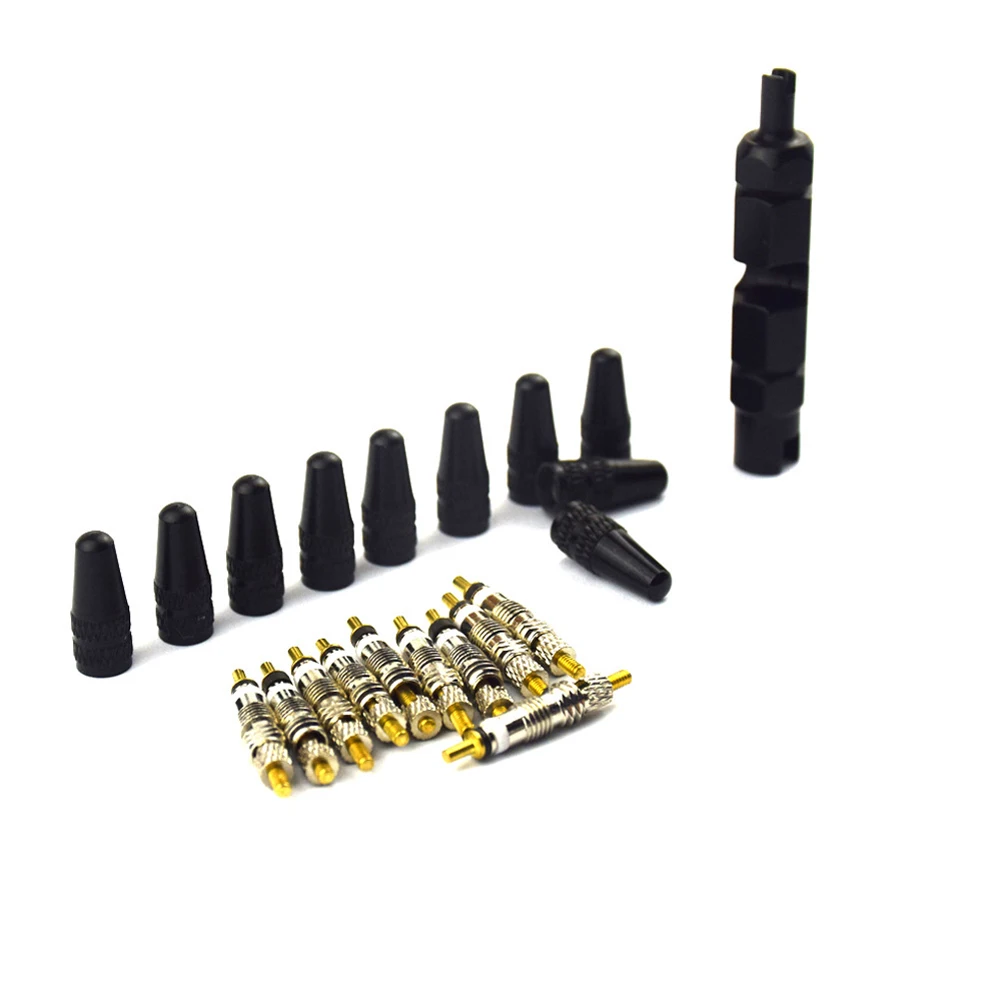 

21pcs Presta Valve Core Bike Tire Tyre Detachable French Air Pump Replacement Tubeless Core Remover Tool For Road MTB Bicycle