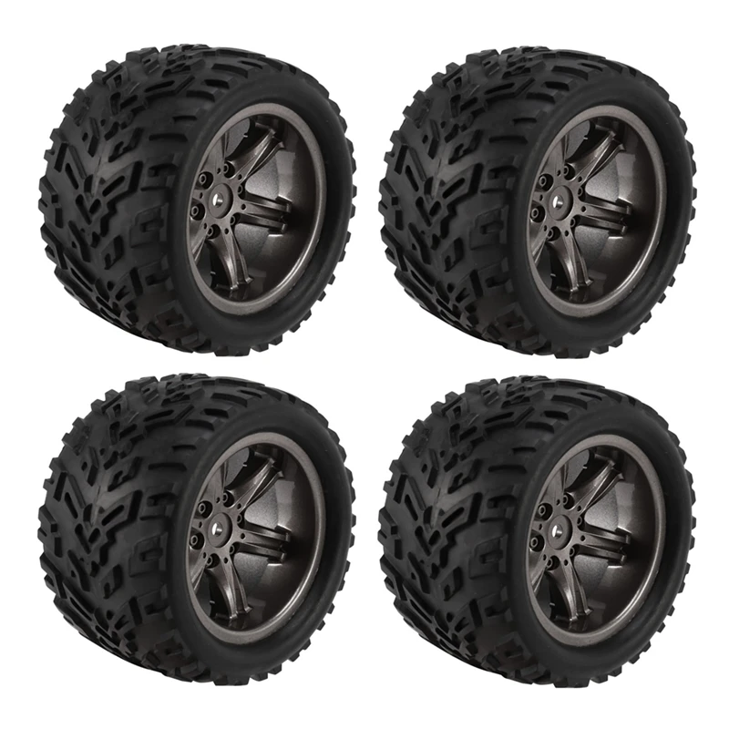 4Pcs Tires Tyre Wheel For XINLEHONG 9125 9116 X9115 X9116 GPTOYS S911 S912 1/12 RC Car Replacement Upgrade Accessories