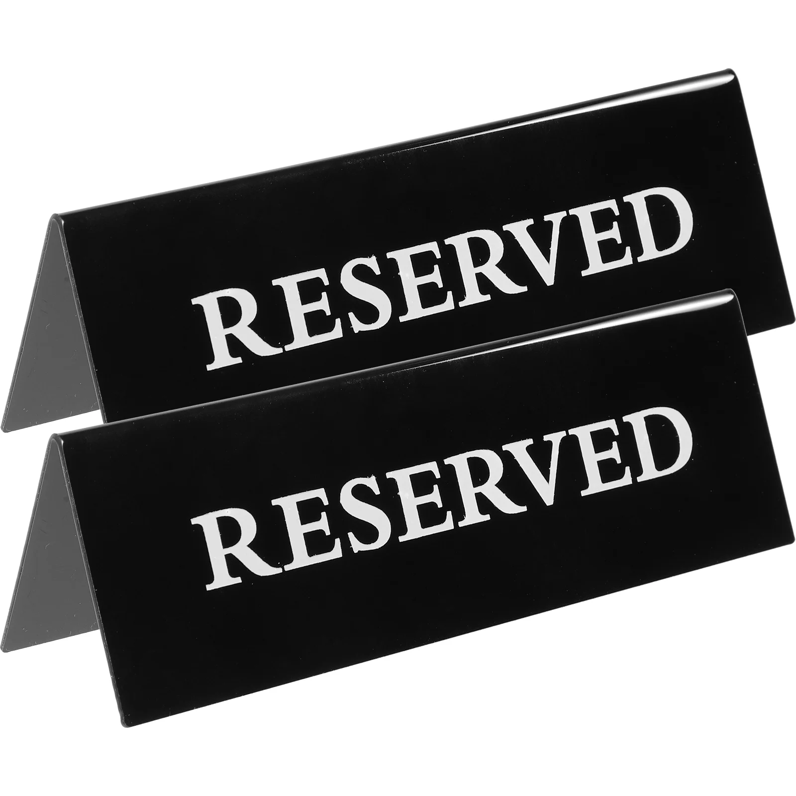 

2 Pcs Chairs Restaurant Signs Table Events Reserved Seating Tent Reservation Tables