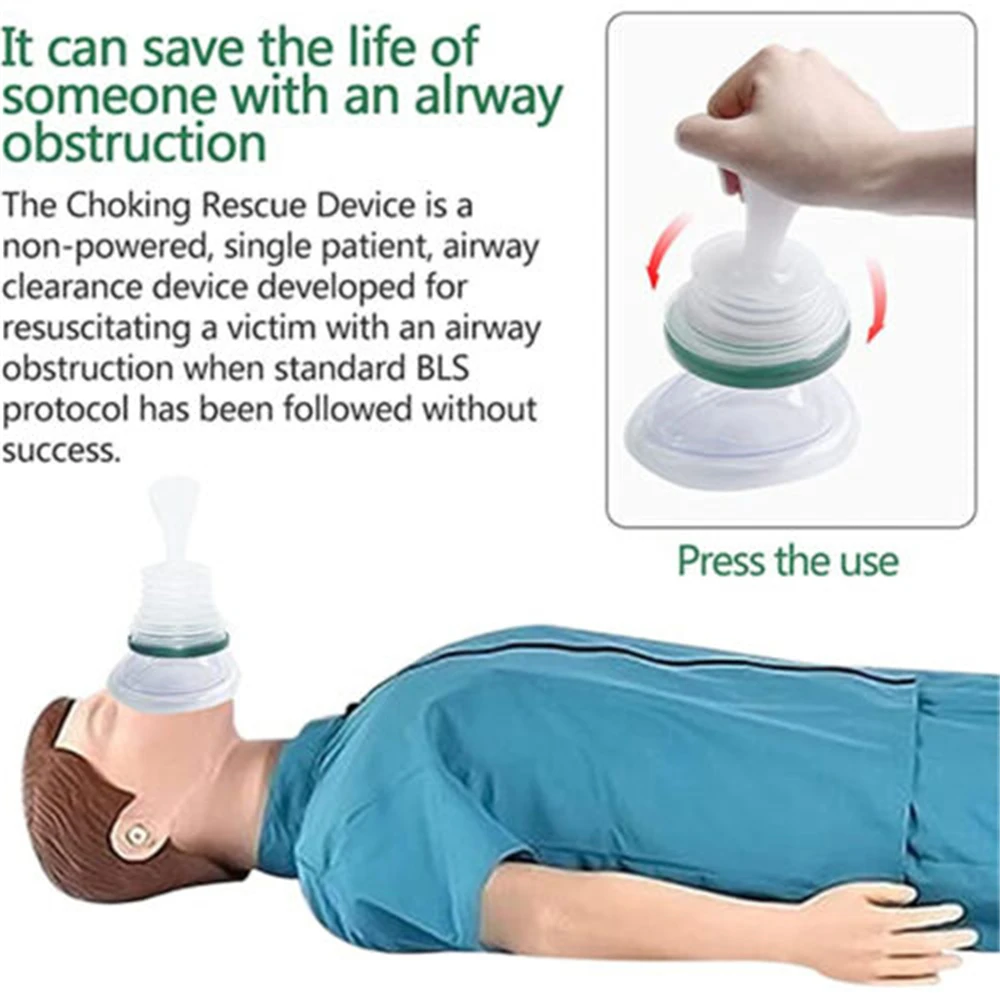 

Home Portable Practical Asphyxia Rescue Device Health Care Choking Rescue Device Emergency CPR First Aid Kit For Adult Children