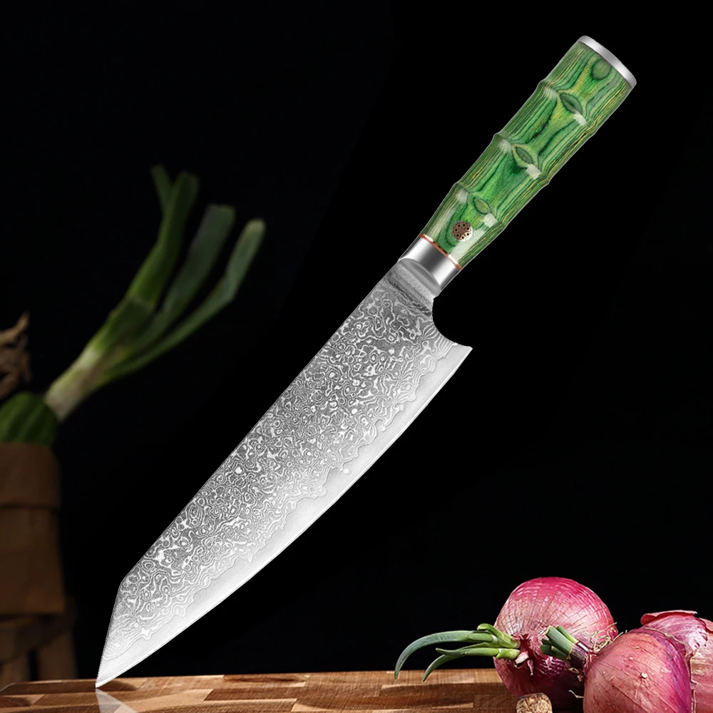 

Kiritsuke Chef Knife Damascus Japanese VG10 Steel Core Professional Sharp Kitchen Knife Santoku Cleaver Slicing Nonstick Knivse