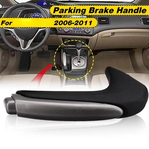 Car Handle Grip Cover Parking Hand Brake Handbrake Handle Sleeve Protector For H o n d a C i v i c 06 07 2008 2009 2010 2011 LHD