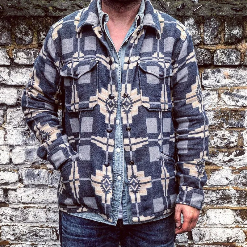 

New Foreign Trade Shirt Men's Long-sleeved Korean Version Trend Self-cultivation Lapel Shirt Jacket Men