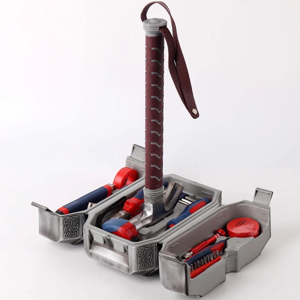 

New Comic Hammer Tool Set Home Hand Tools Box THOR Hammer