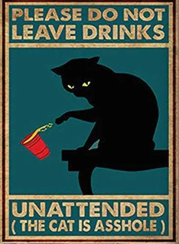 

Постер с кошкой, постер с кошкой для влюбленных, подарок с милой кошкой, лучший Симпатичный логотип, кофейня, кухонный туалет, логотип Nics, под...