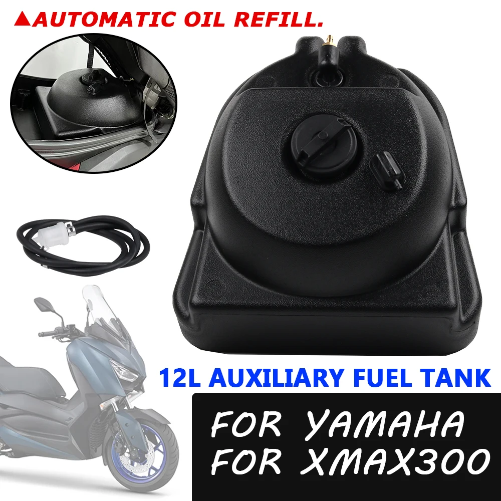 

Motorcycle Accessories 12L Auxiliary Seat Bucket Tank Gas Petrol Fuel Tank For YAMAHA XMAX300 XMAX 300 X-MAX 300 X-MAX300 2021